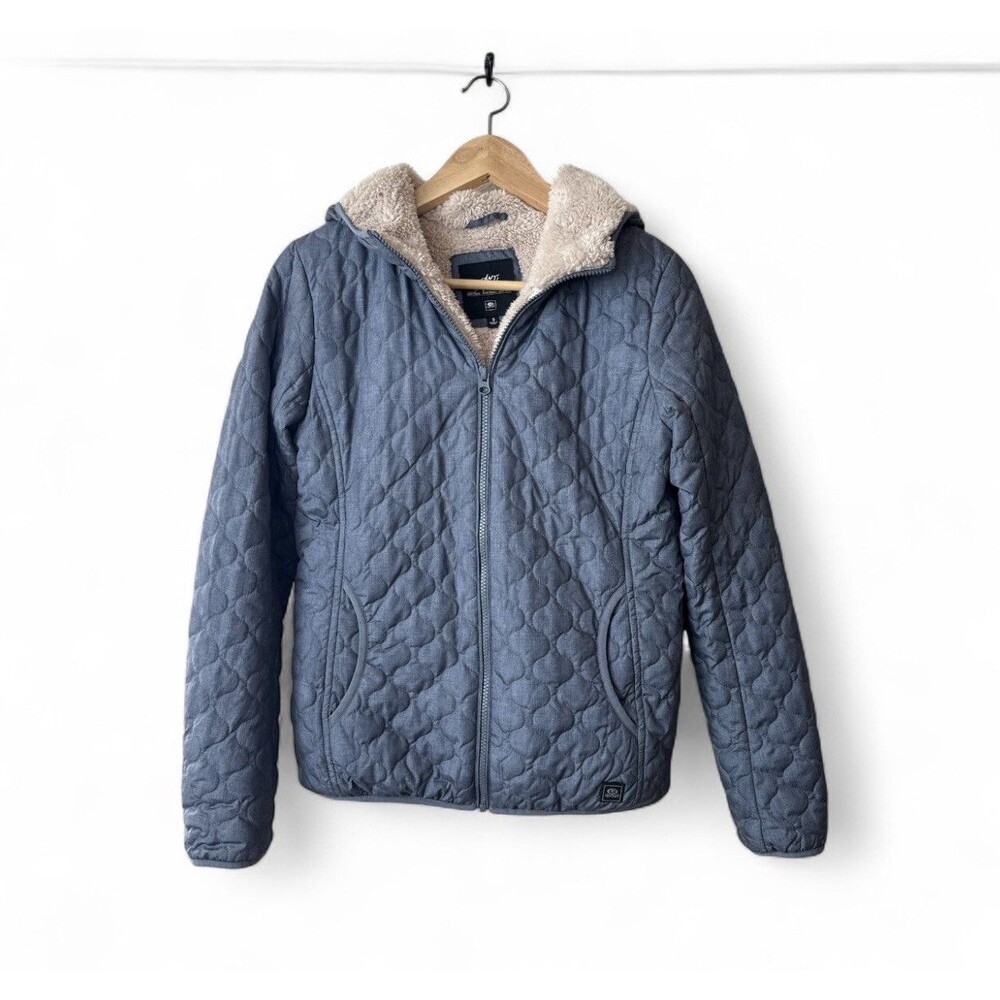 Rip‎ Curl Anti-Series Women's Faux Fur Lined Hooded Jacket - Gray - Size Small